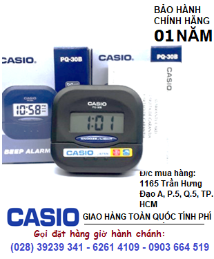Casio PQ-30B-1DF; Đồng hồ báo thức Casio PQ-30B-1DF chính hãng| CÒN HÀNG 